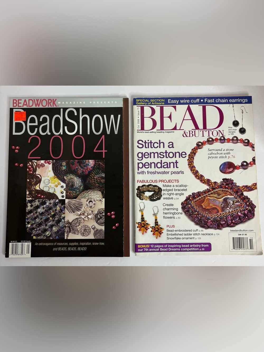 Bead & Button Beading Magazine 2006 and Bead Show 2004 Bundle
